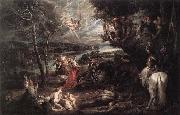 RUBENS, Pieter Pauwel Landscape with Saint George and the Dragon Spain oil painting artist